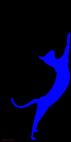 ORIENTAL-Electric-blue ORIENTAL Silver Chat oriental Showroom - Inkjet sur plexi, éditions limitées, numérotées et signées .Peinture animalière Art et décoration.Images multiples, commandez au peintre Thierry Bisch online